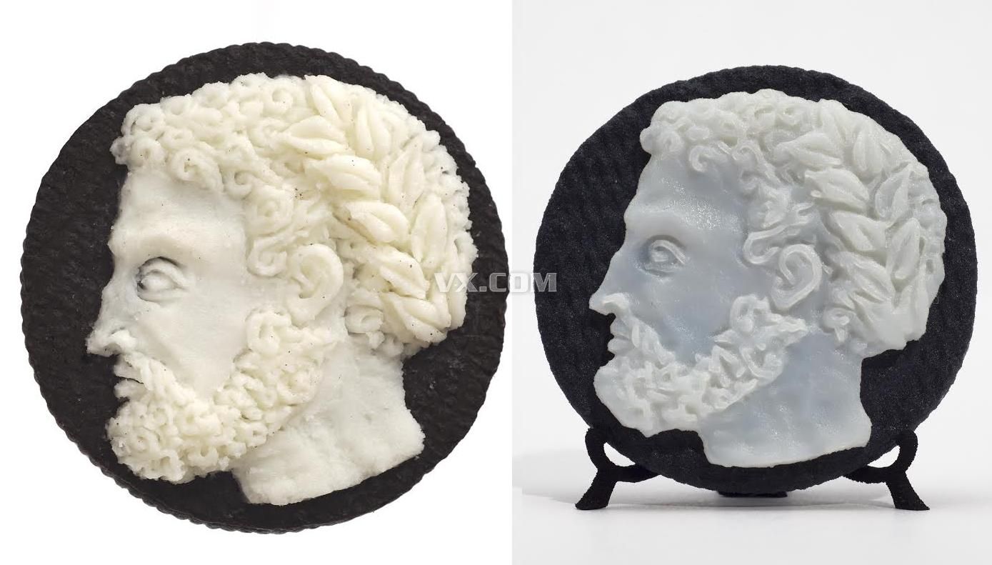 3D打印人像奧利奧餅干 e鍵打印,3D打印服務(wù)