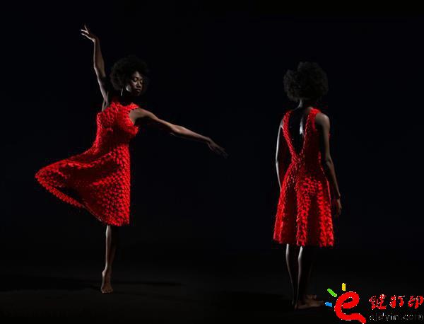 3d打印服裝 升級2.0版3D打印Kinematic Petals連衣裙誕生_3D打印服務(wù)公司