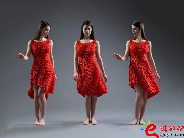 3d打印服裝 升級2.0版3D打印Kinematic Petals連衣裙誕生_3D打印服務(wù)公司