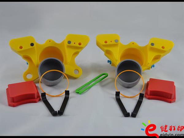 3D打印教學(xué)用剎車(chē)制動(dòng)鉗,3d打印培訓(xùn)課程方案作品展 中小學(xué)生超愛(ài)3D打印小作品成功案例展示