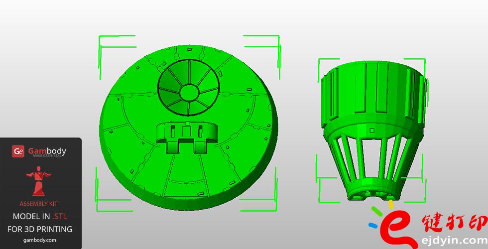 [超清圖集]<<星球大戰(zhàn)之原力覺醒>>千年隼號(hào)飛船3D打印作品欣賞(附模型下載地址)