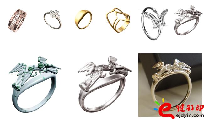 3d打印珠寶案例,3D打印首飾模型,3D打印飾品,3D打印戒指,3D打印手鐲,3D打印項鏈,3D打印金銀珠寶,手板模型定制,3d打印服務(wù),3d打印平臺