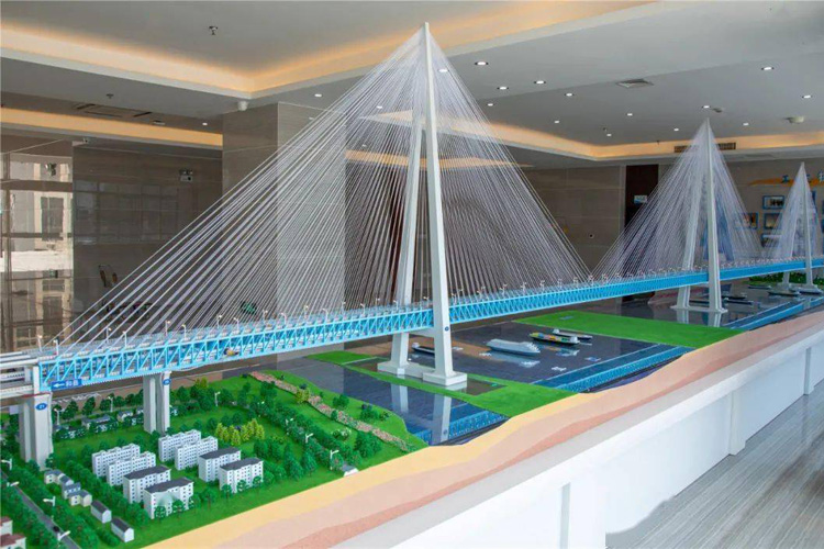利用微縮模型一睹馬鞍山長江公鐵大橋和巢馬城際全貌